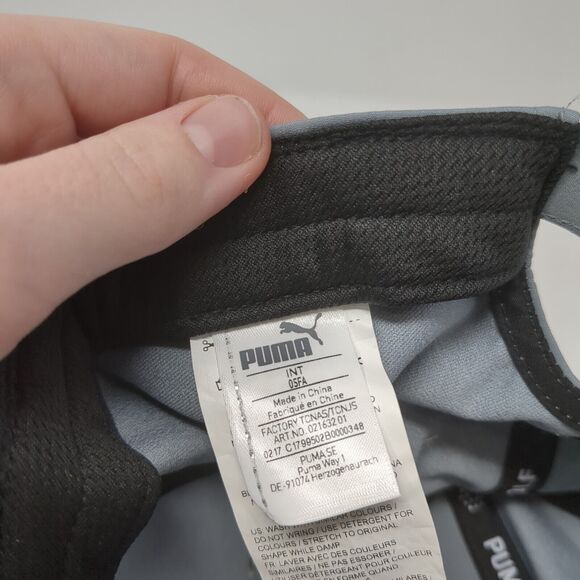 Mercedes-Benz Puma Golf Slideback Hat Gray One Size Adjustable Solid - Picture 8 of 9